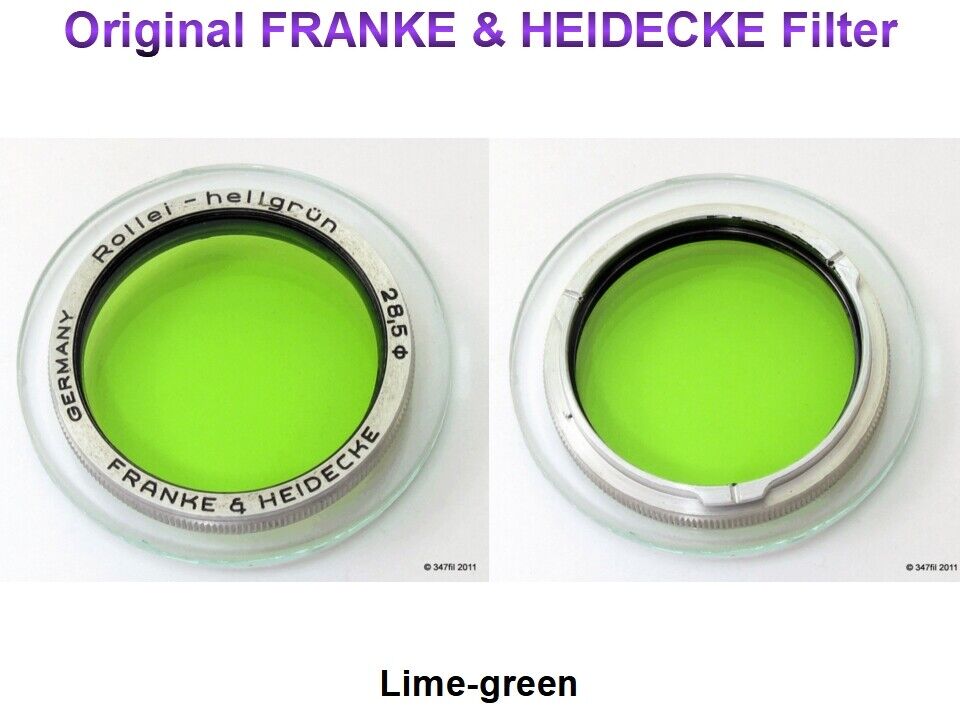Franke & Heidecke Filter Rollei-hellgrun Bright Green 28.5mm For Rolleiflex Tlr
