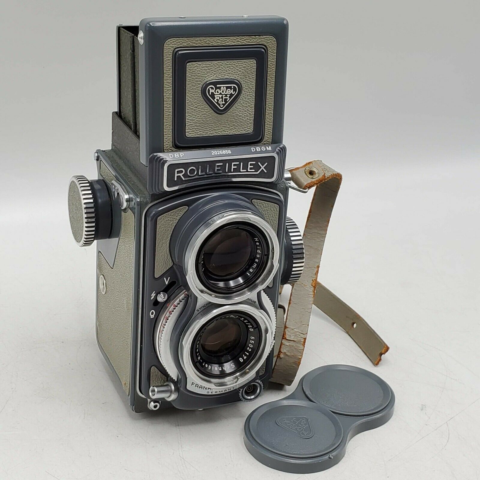 1957 Rollei Baby Rolleiflex 4x4 Tlr Camera W/ Xenar 60mm F3.5 Lens - Gray *read*